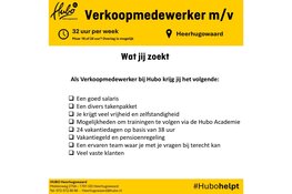 Vacature: Verkoopmedewerker (M/V) bij Hubo Heerhugowaard