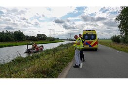 Zeer grote zoekactie langs dijk in Heerhugowaard; boot en helikopter ingezet