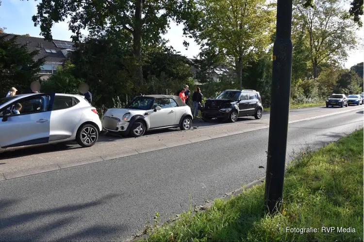 Vier voertuigen betrokken bij ongeval in Heerhugowaard