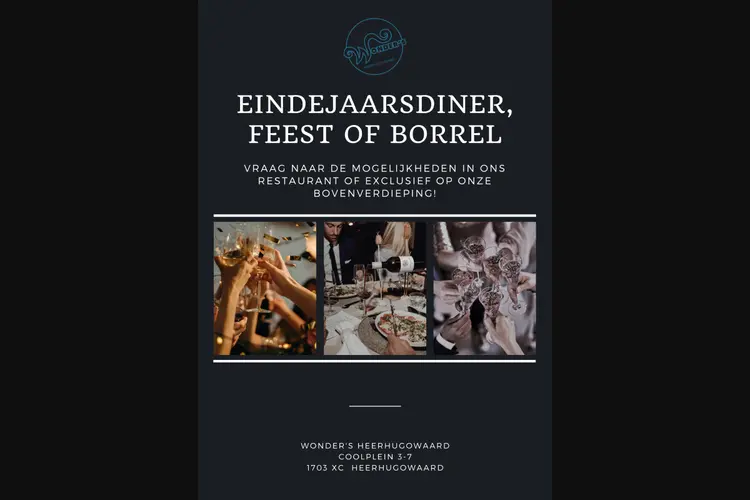 Sluit het jaar feestelijk af bij Wonder's!