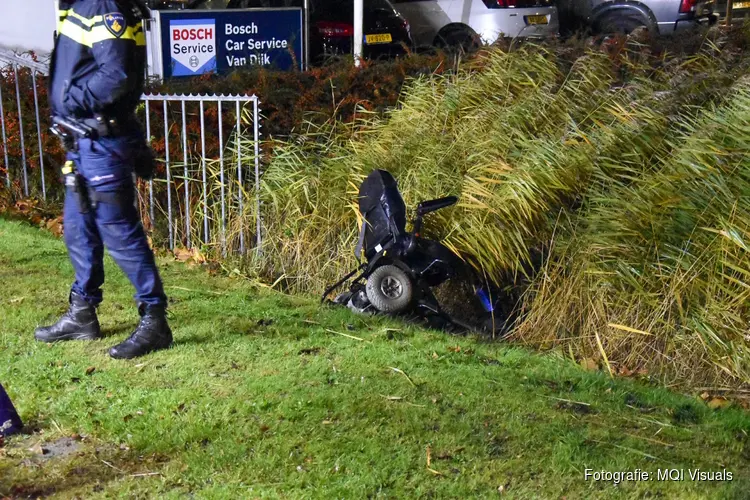 Hulpdiensten groots uitgerukt na aantreffen scootmobiel