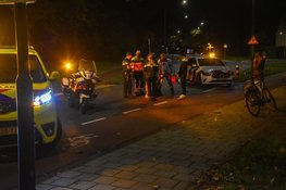 Fietser lelijk ten val gekomen op de Smaragd in Heerhugowaard