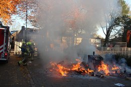 Ondergrondse vuilcontainers beschadigd door brand
