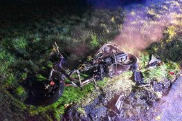 Brandende scooter aangetroffen langs fietspad in Heerhugowaard