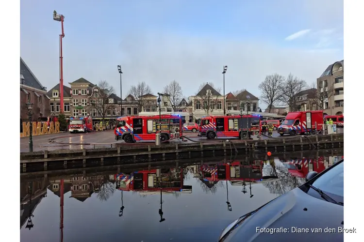 Woningen ontruimd door brand in centrum Alkmaar