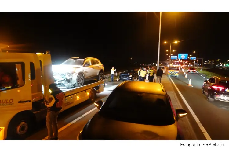 Meerdere gewonden bij kettingbotsing op N242