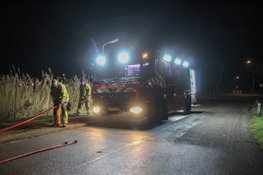 Dixi uitgebrand op terrein van Esdege-Reigersdaal Heerhugowaard, vuurwerk vermoedelijk de oorzaak