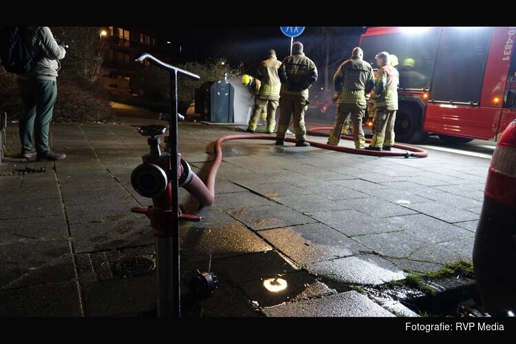 Brand in ondergrondse afvalcontainer in Heerhugowaard