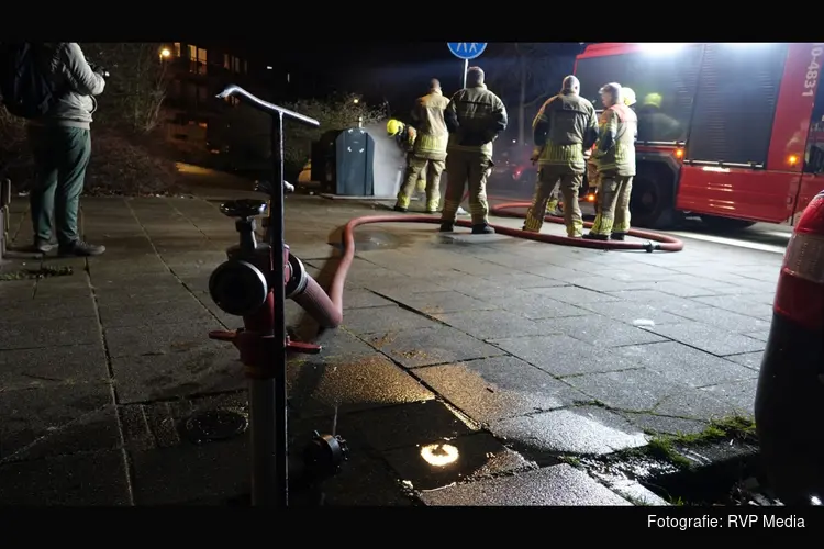 Brand in ondergrondse afvalcontainer in Heerhugowaard