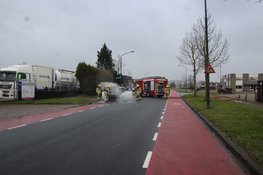 Auto beschadigd na brand in Heerhugowaard