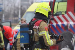 Auto beschadigd na brand in Heerhugowaard