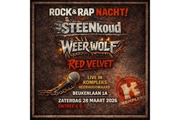 Zet je schrap voor een keiharde Rock & Rap Nacht!