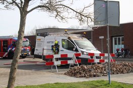 Bestelbus in lichterlaaie op Heerhugowaardse parkeerplaats