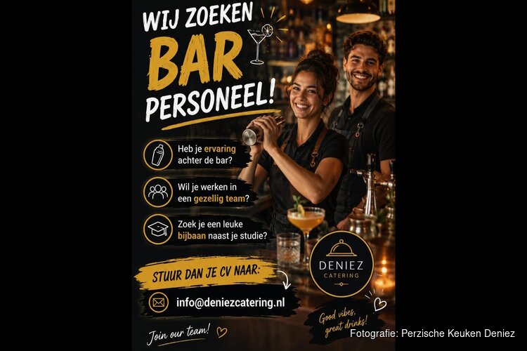 Vacature: Perzische Keuken Deniez zoekt barpersoneel