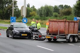 Motorrijder gewond bij ongeval op N242, flinke verkeershinder
