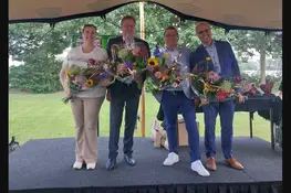 Passend afscheid van vier wethouders Gemeente Dijk en Waard