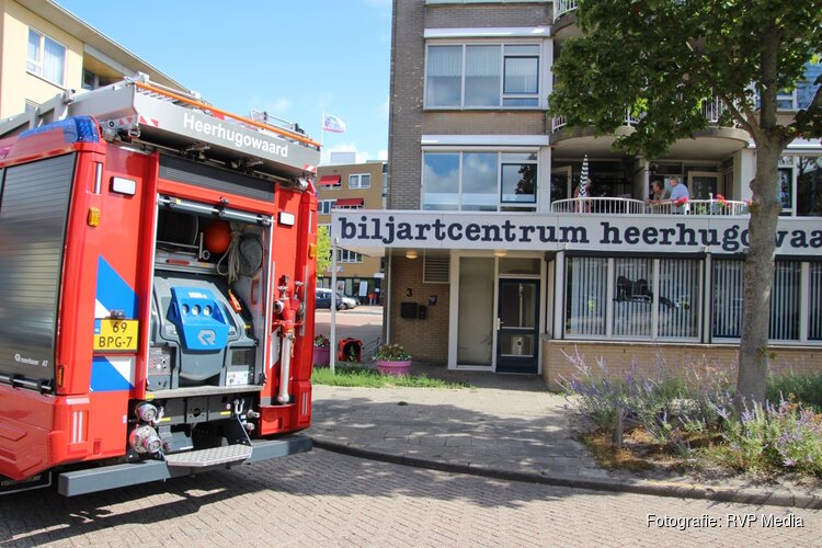 Gaslucht zorgt voor tijdelijke ontruiming van biljartcentrum in Heerhugowaard