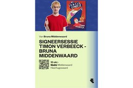 Kinderboekenschrijver en Youtuber Timon Verbeeck komt naar Bruna Middenwaard