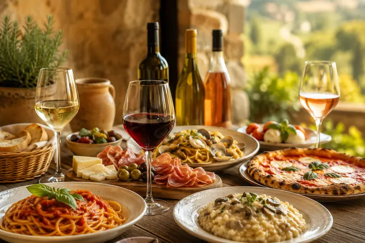 Italiaanse wijn bij een Italiaans diner: welke wijn past bij welk gerecht?
