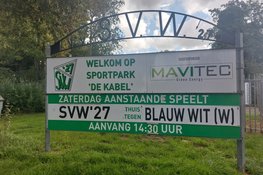 Zevenklapper voor SVW '27 tegen tiental van Blauw Wit