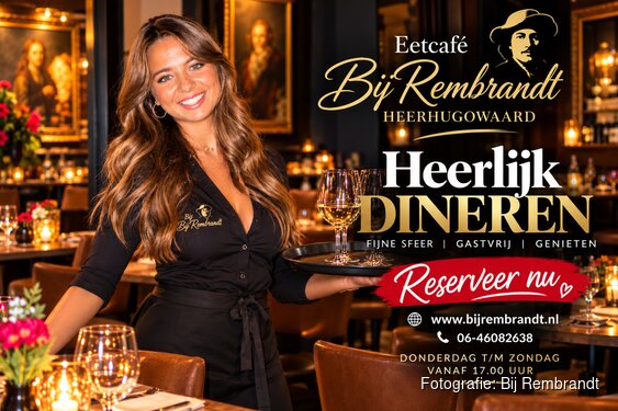 Bij Rembrandt in Heerhugowaard: waar gastvrijheid, sfeer en heerlijk dineren samenkomen