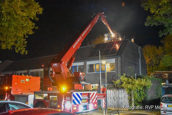 Schoorsteenbrand aan de Mondriaanlaan in Heerhugowaard