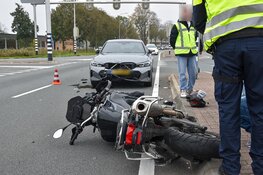 Automobilist botst achterop motorrijder op N242 bij Heerhugowaard