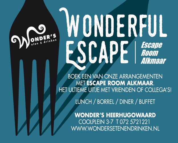 Ultiem uitje met vrienden of collega’s bij Wonder’s