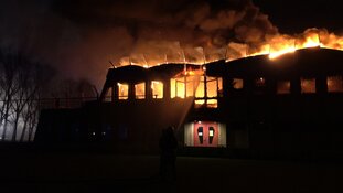 Grote brand op sportpark 't Lood
